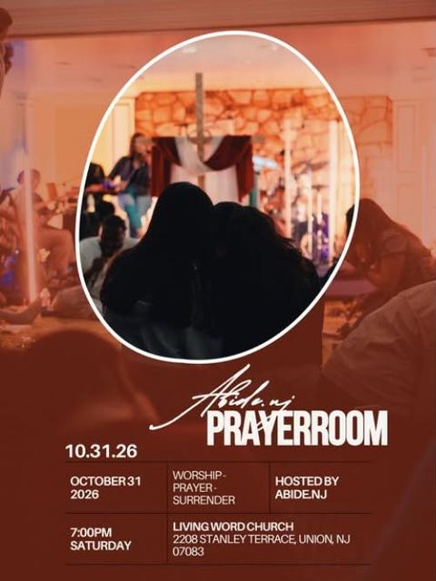 Prayer room flyer, October 31