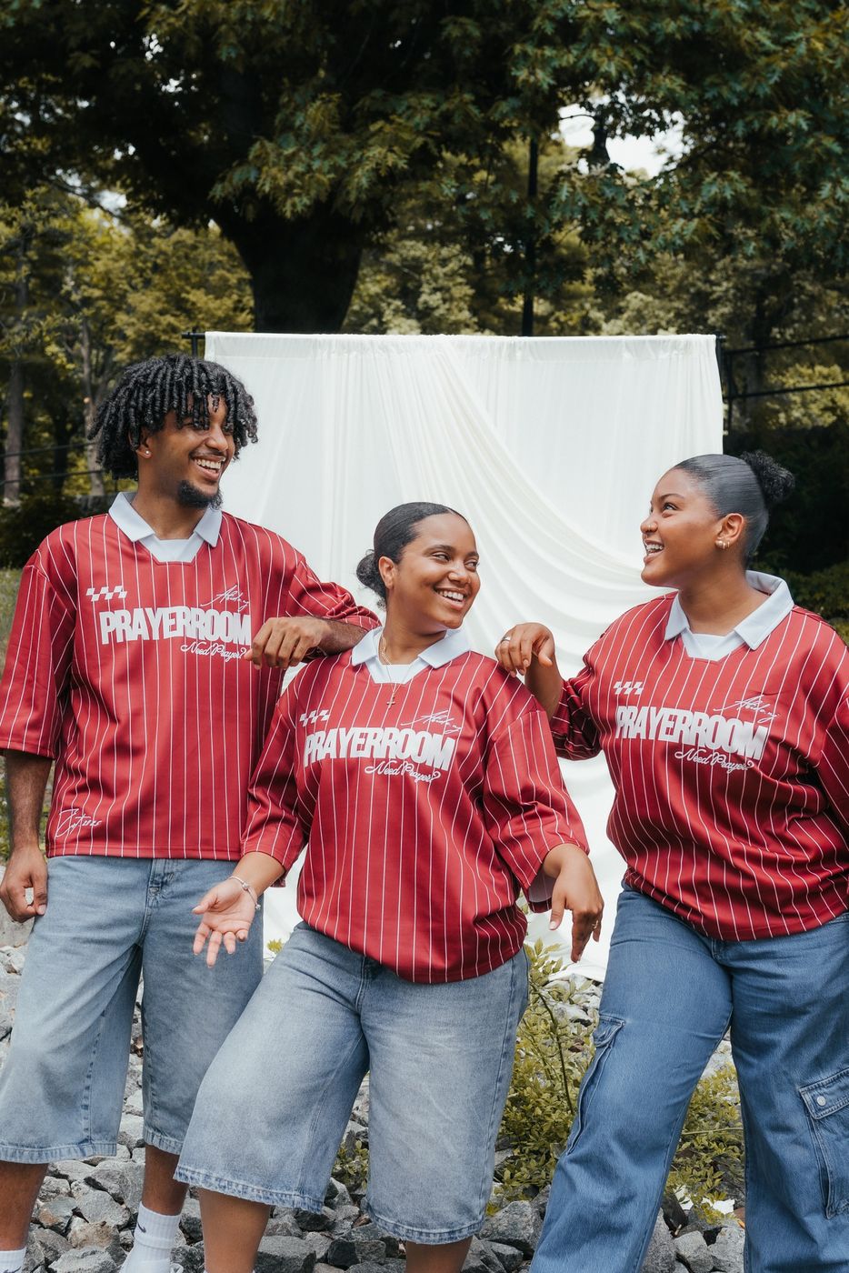 Abide members in Prayerroom jerseys